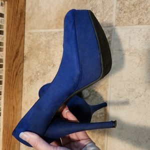 Brash High heels; royal blue